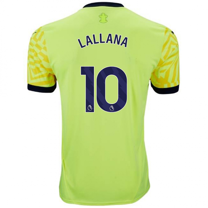 Børn Adam Lallana #10 Gul Udebane Spillertrøjer 2024/25 Trøje T-Shirt