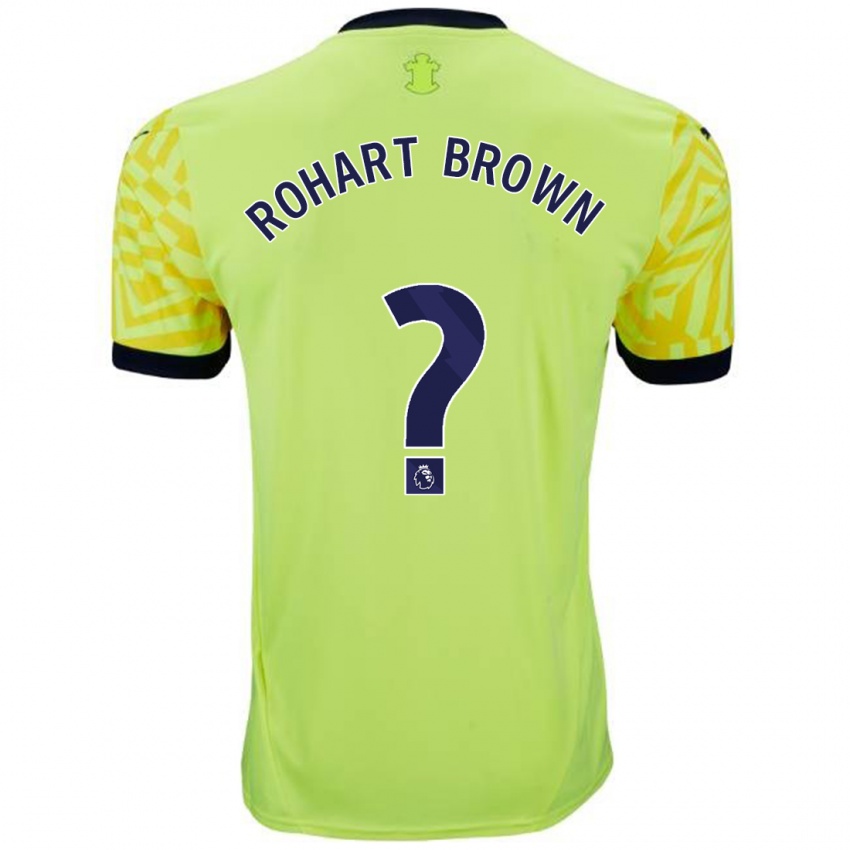 Børn Thierry Rohart-Brown #0 Gul Udebane Spillertrøjer 2024/25 Trøje T-Shirt