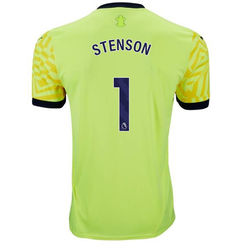 Børn Fran Stenson #1 Gul Udebane Spillertrøjer 2024/25 Trøje T-Shirt