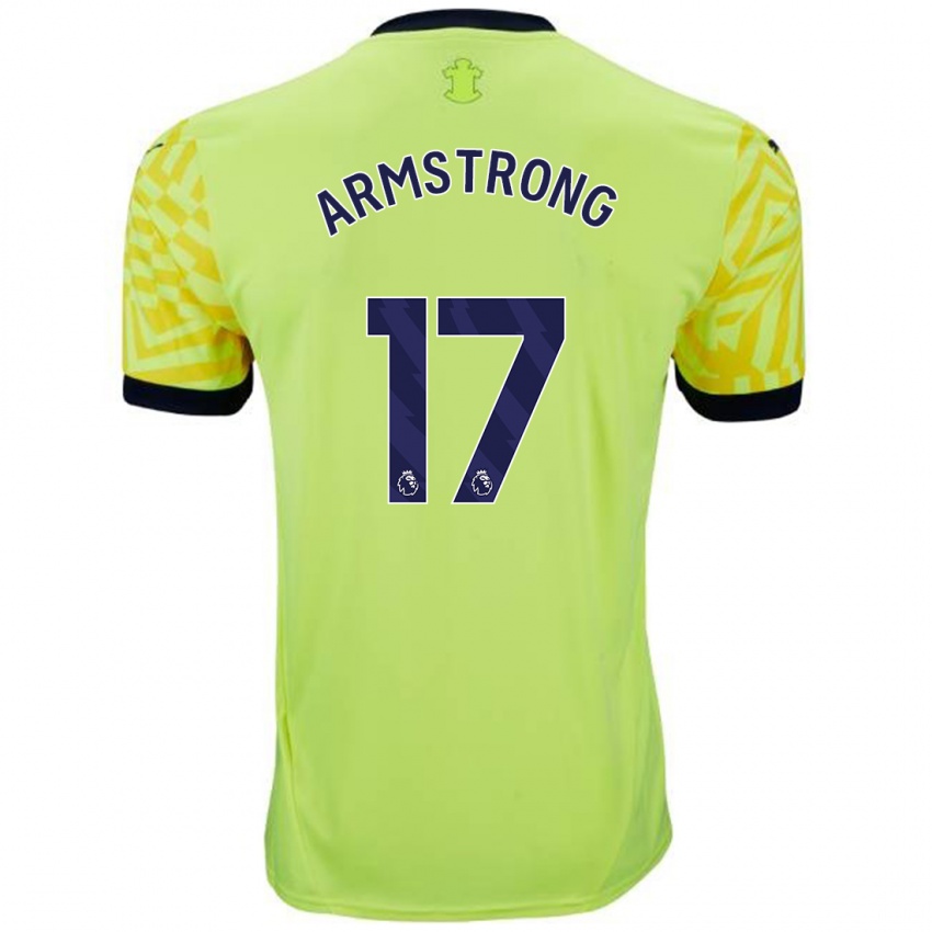 Børn Stuart Armstrong #17 Gul Udebane Spillertrøjer 2024/25 Trøje T-Shirt