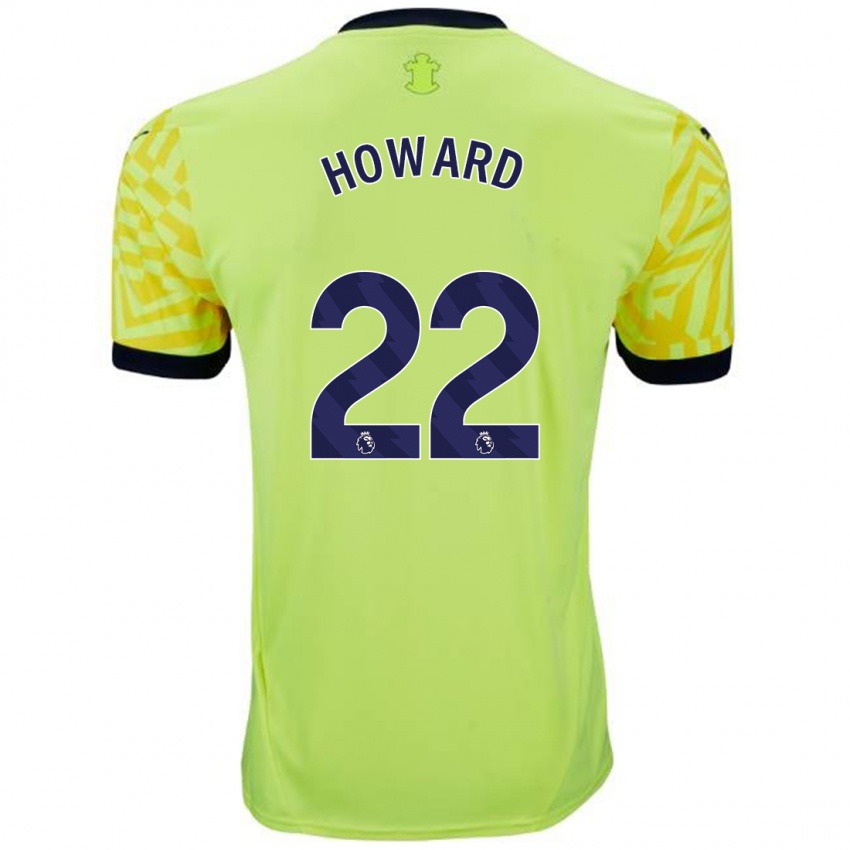 Børn Bethany-May Howard #22 Gul Udebane Spillertrøjer 2024/25 Trøje T-Shirt