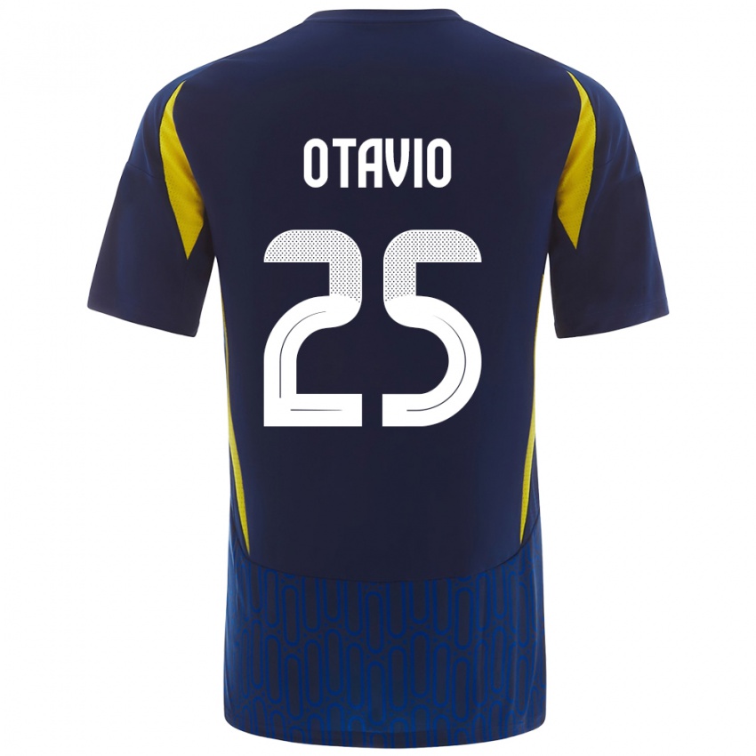 Børn Otavio #25 Blå Gul Udebane Spillertrøjer 2024/25 Trøje T-Shirt