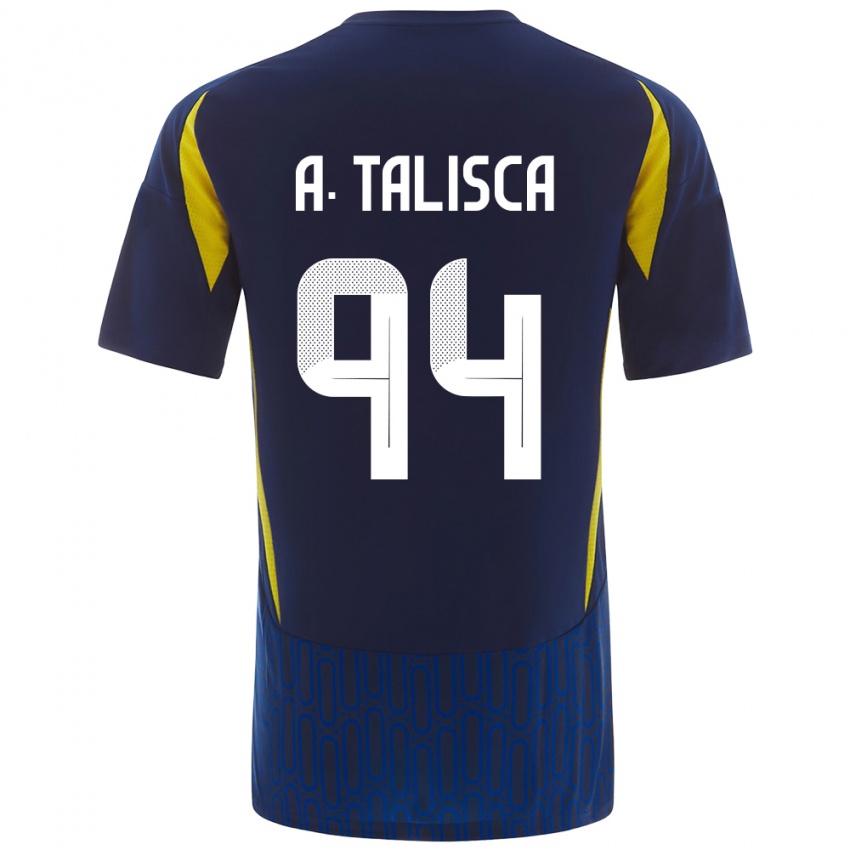 Børn Talisca #94 Blå Gul Udebane Spillertrøjer 2024/25 Trøje T-Shirt