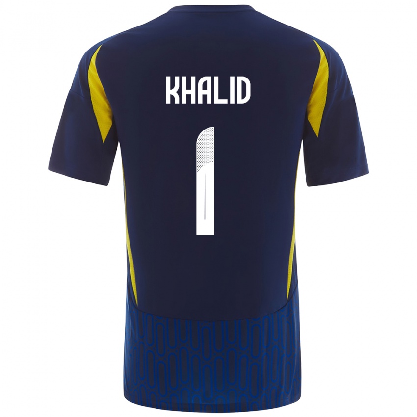 Børn Sara Khalid #1 Blå Gul Udebane Spillertrøjer 2024/25 Trøje T-Shirt