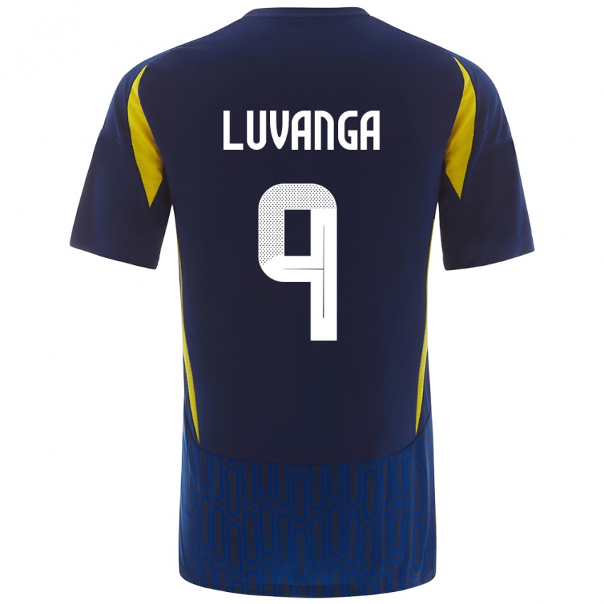 Børn Clara Luvanga #9 Blå Gul Udebane Spillertrøjer 2024/25 Trøje T-Shirt