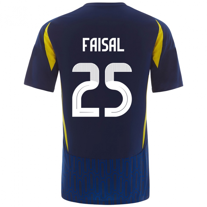 Børn Samira Faisal #25 Blå Gul Udebane Spillertrøjer 2024/25 Trøje T-Shirt