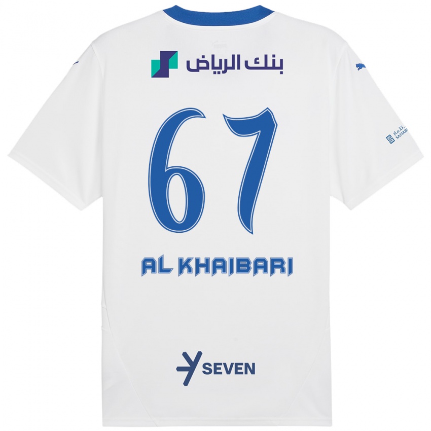 Børn Mohammed Al-Khaibari #67 Hvid Blå Udebane Spillertrøjer 2024/25 Trøje T-Shirt