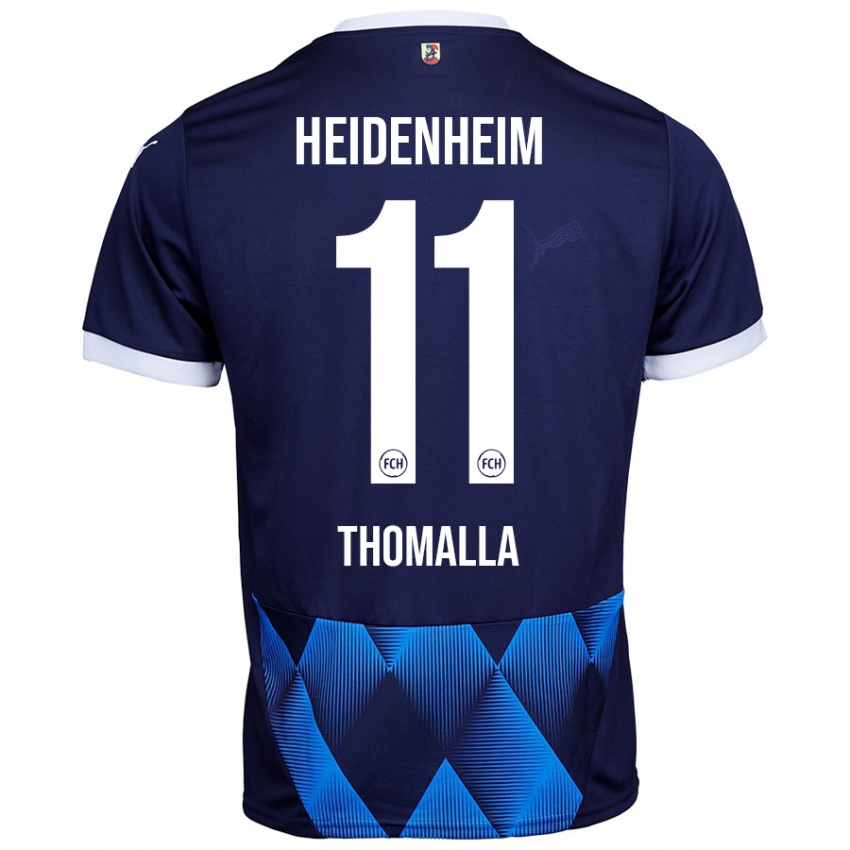 Børn Denis Thomalla #11 Mørk Marineblå Udebane Spillertrøjer 2024/25 Trøje T-Shirt