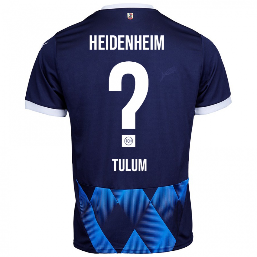 Børn Melih Tulum #0 Mørk Marineblå Udebane Spillertrøjer 2024/25 Trøje T-Shirt