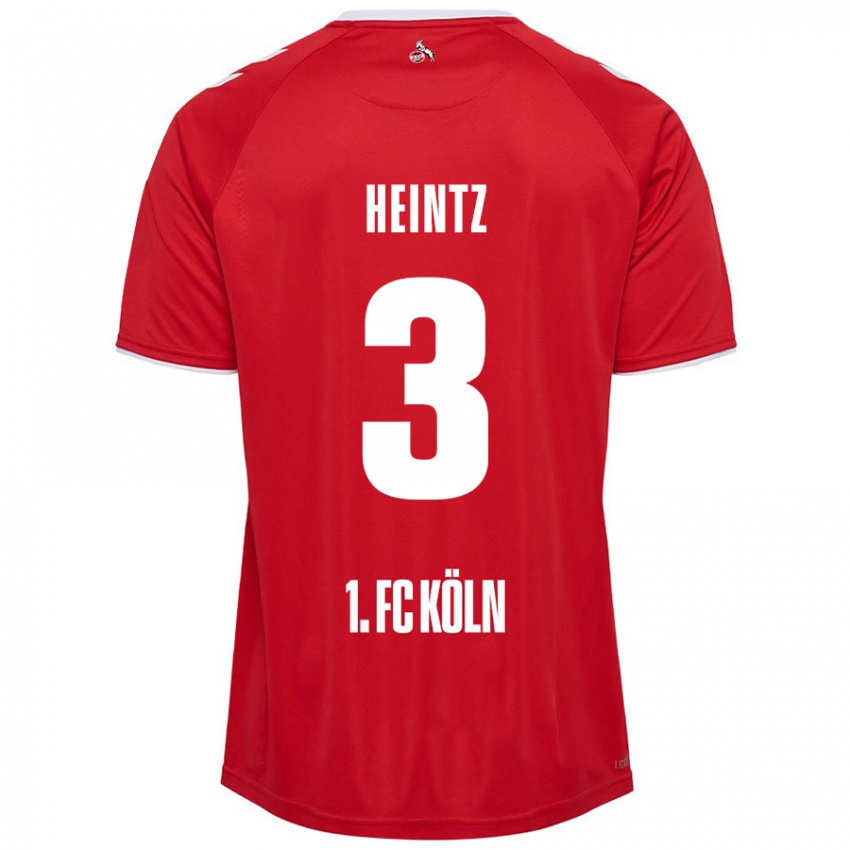 Børn Dominique Heintz #3 Rød Hvid Udebane Spillertrøjer 2024/25 Trøje T-Shirt