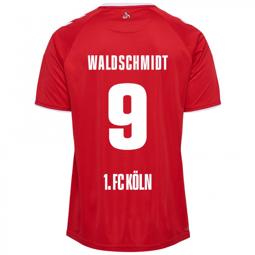 Børn Luca Waldschmidt #9 Rød Hvid Udebane Spillertrøjer 2024/25 Trøje T-Shirt