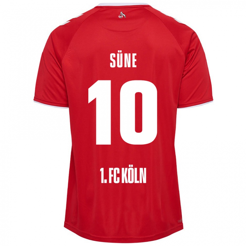 Børn Arda Süne #10 Rød Hvid Udebane Spillertrøjer 2024/25 Trøje T-Shirt