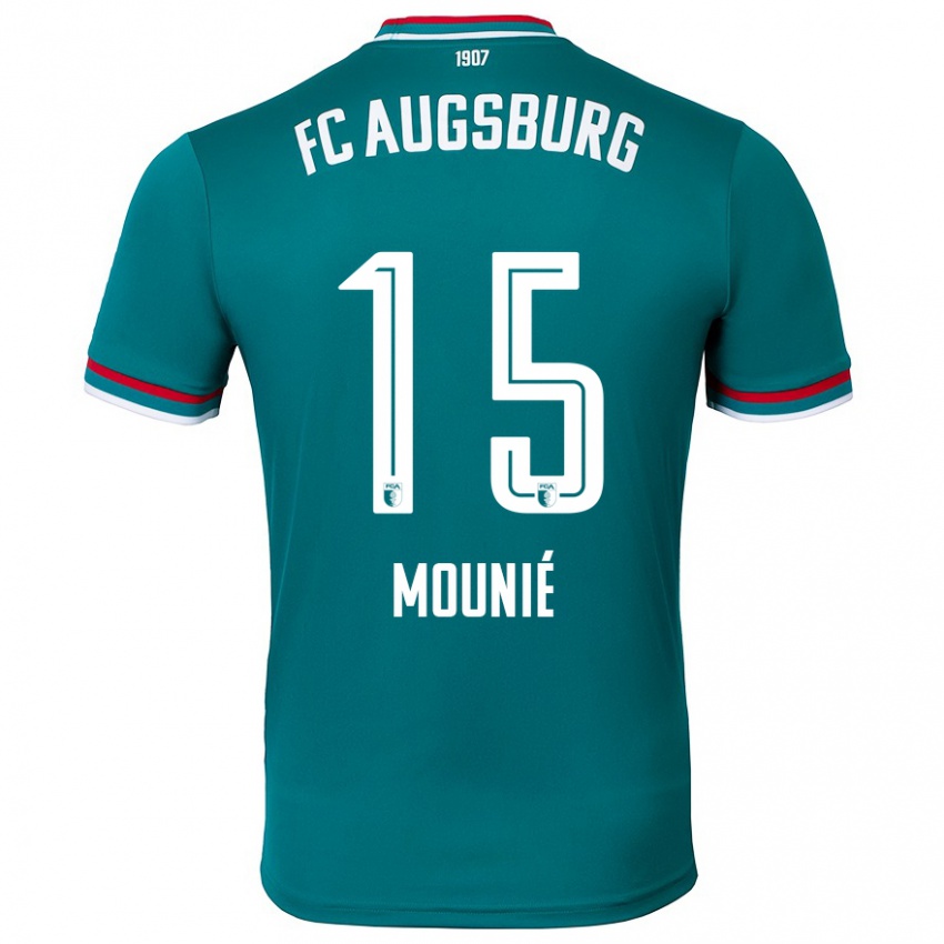 Børn Steve Mounié #15 Mørkegrøn Udebane Spillertrøjer 2024/25 Trøje T-Shirt