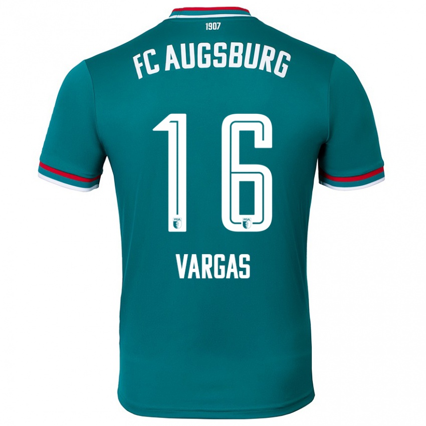 Børn Rubén Vargas #16 Mørkegrøn Udebane Spillertrøjer 2024/25 Trøje T-Shirt