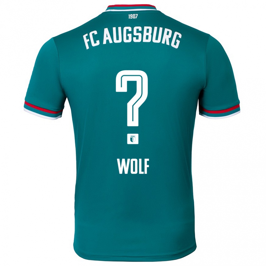 Børn Paul Wolf #0 Mørkegrøn Udebane Spillertrøjer 2024/25 Trøje T-Shirt