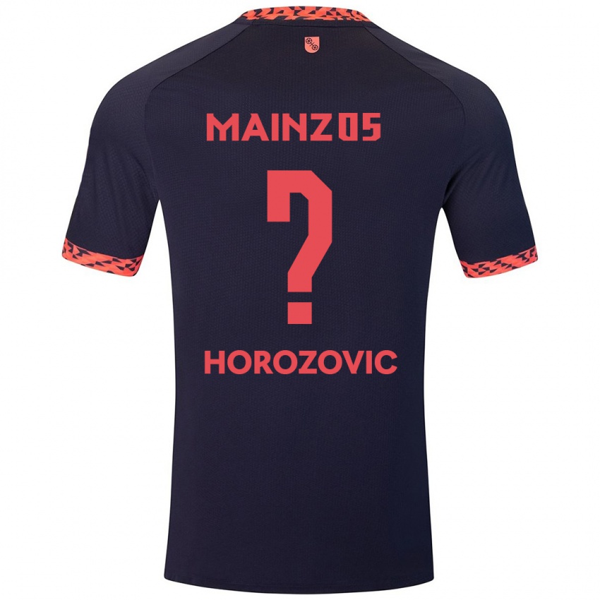 Børn Sean Horozovic #0 Blå Koralrød Udebane Spillertrøjer 2024/25 Trøje T-Shirt