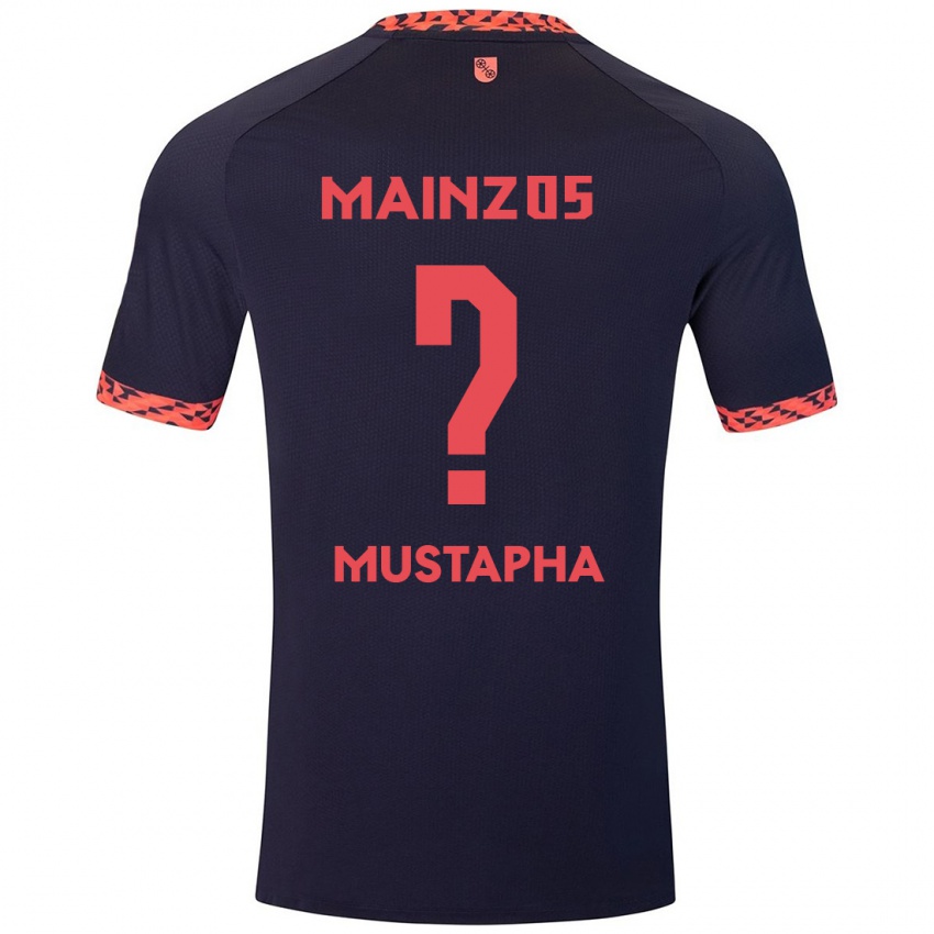 Børn Jesaja Mustapha #0 Blå Koralrød Udebane Spillertrøjer 2024/25 Trøje T-Shirt