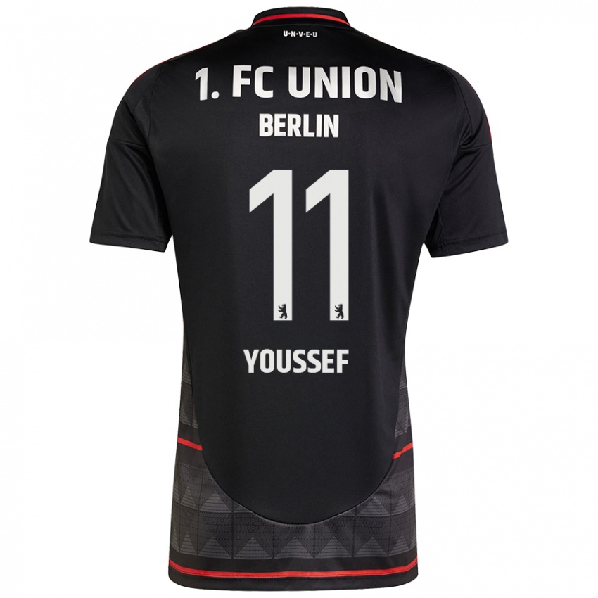 Børn Nour Youssef #11 Sort Udebane Spillertrøjer 2024/25 Trøje T-Shirt