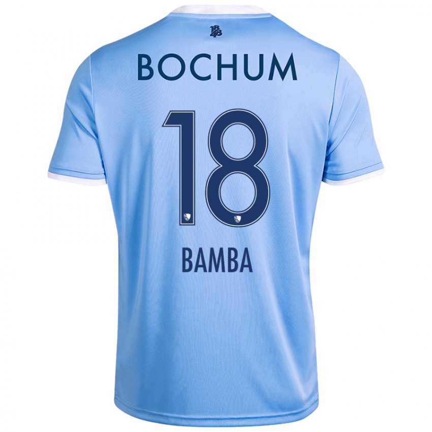 Børn Samuel Bamba #18 Himmelblå Udebane Spillertrøjer 2024/25 Trøje T-Shirt