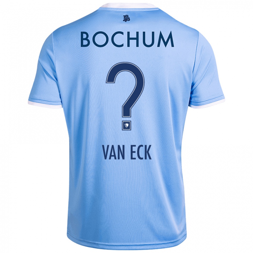 Børn Ole Van Eck #0 Himmelblå Udebane Spillertrøjer 2024/25 Trøje T-Shirt