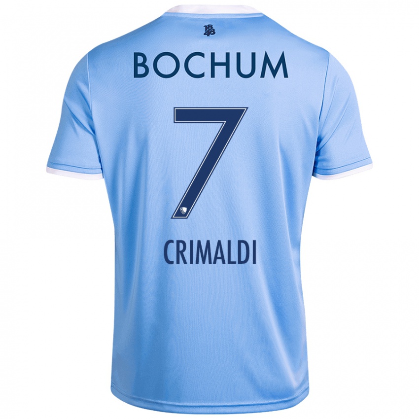 Børn Alessandro Crimaldi #7 Himmelblå Udebane Spillertrøjer 2024/25 Trøje T-Shirt