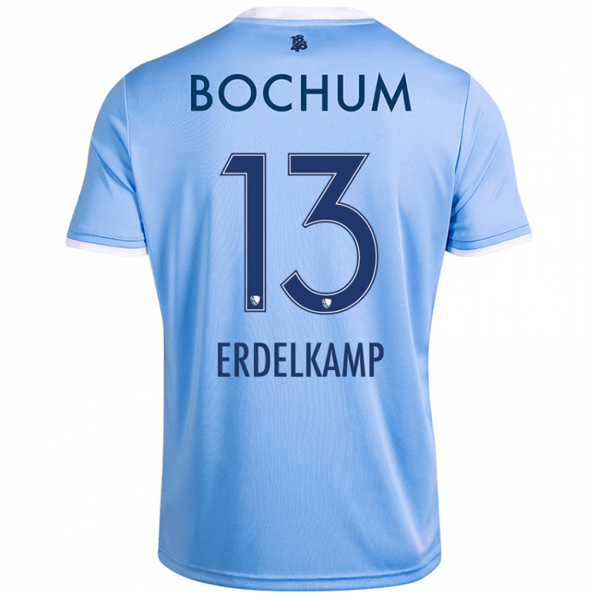 Børn Luca Erdelkamp #13 Himmelblå Udebane Spillertrøjer 2024/25 Trøje T-Shirt