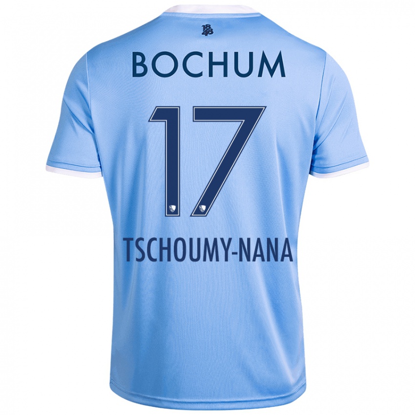 Børn Daryl Tschoumy-Nana #17 Himmelblå Udebane Spillertrøjer 2024/25 Trøje T-Shirt