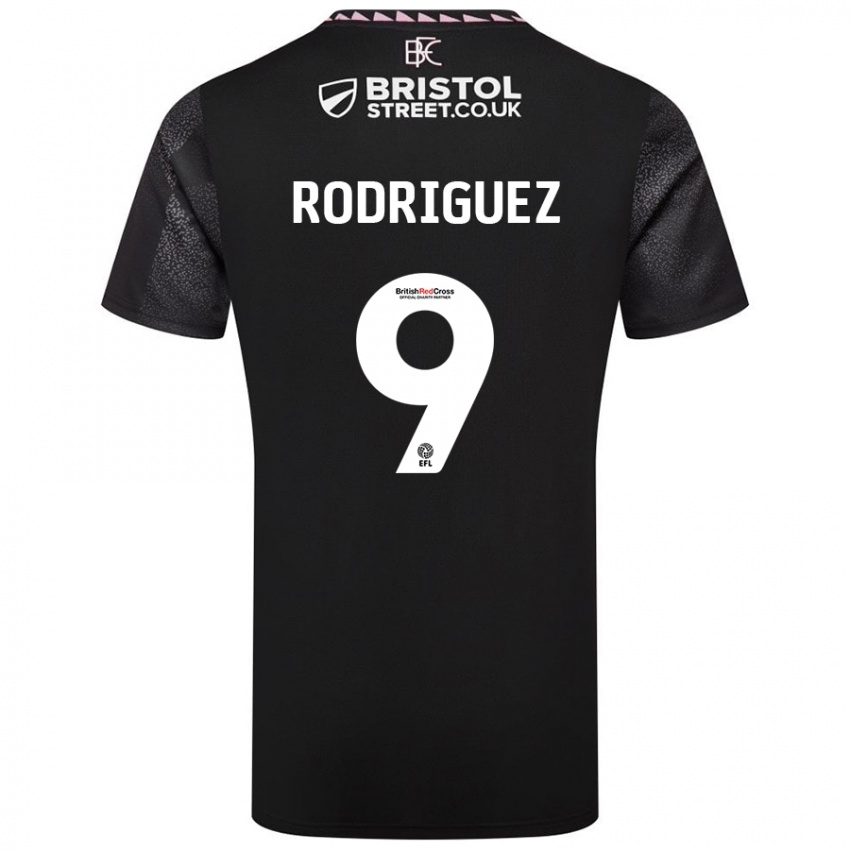 Børn Jay Rodríguez #9 Sort Udebane Spillertrøjer 2024/25 Trøje T-Shirt