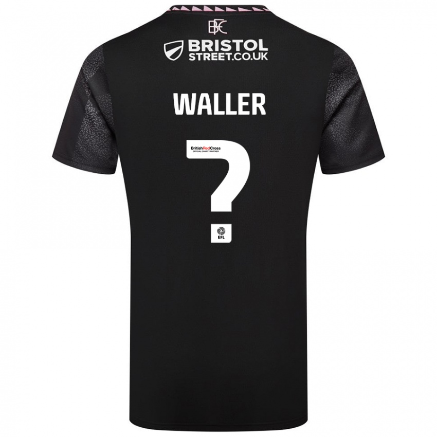 Børn Sam Waller #0 Sort Udebane Spillertrøjer 2024/25 Trøje T-Shirt