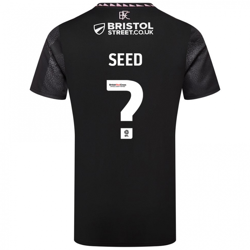 Børn Helen Seed #0 Sort Udebane Spillertrøjer 2024/25 Trøje T-Shirt