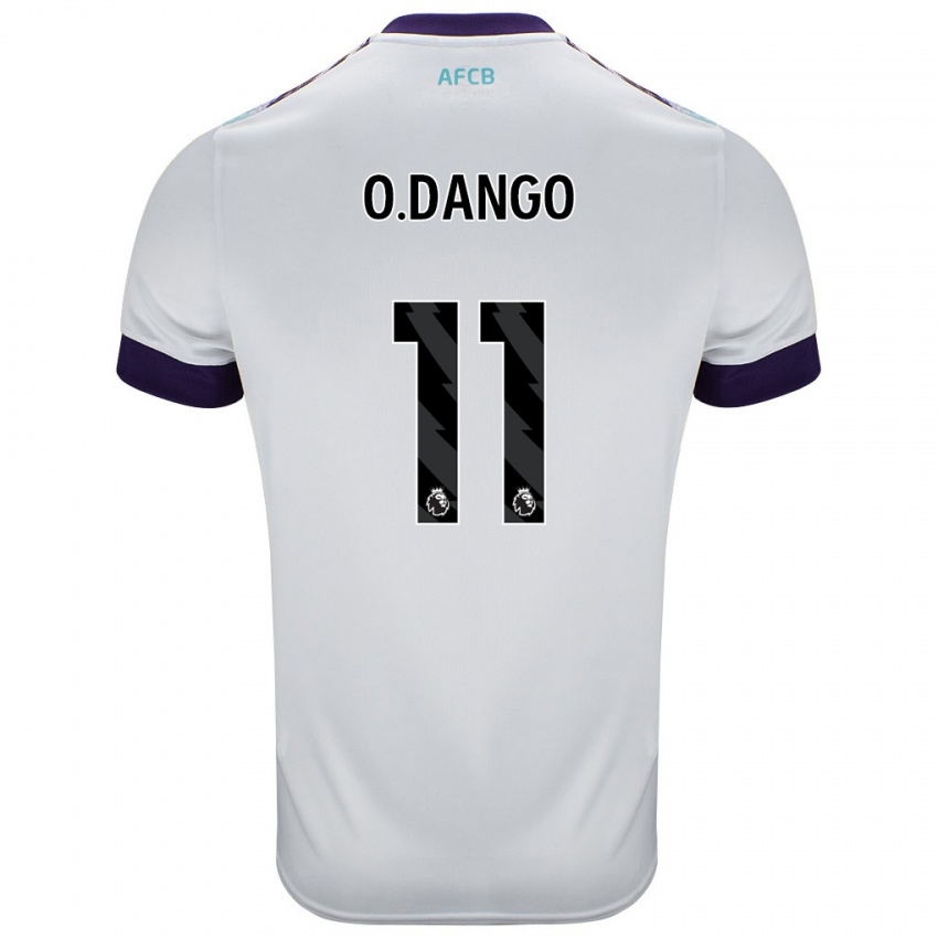 Børn Dango Ouattara #11 Hvid Grøn Lilla Udebane Spillertrøjer 2024/25 Trøje T-Shirt