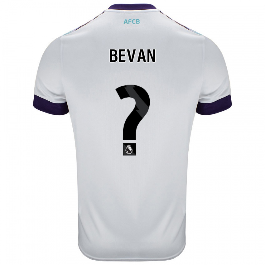 Børn Owen Bevan #0 Hvid Grøn Lilla Udebane Spillertrøjer 2024/25 Trøje T-Shirt