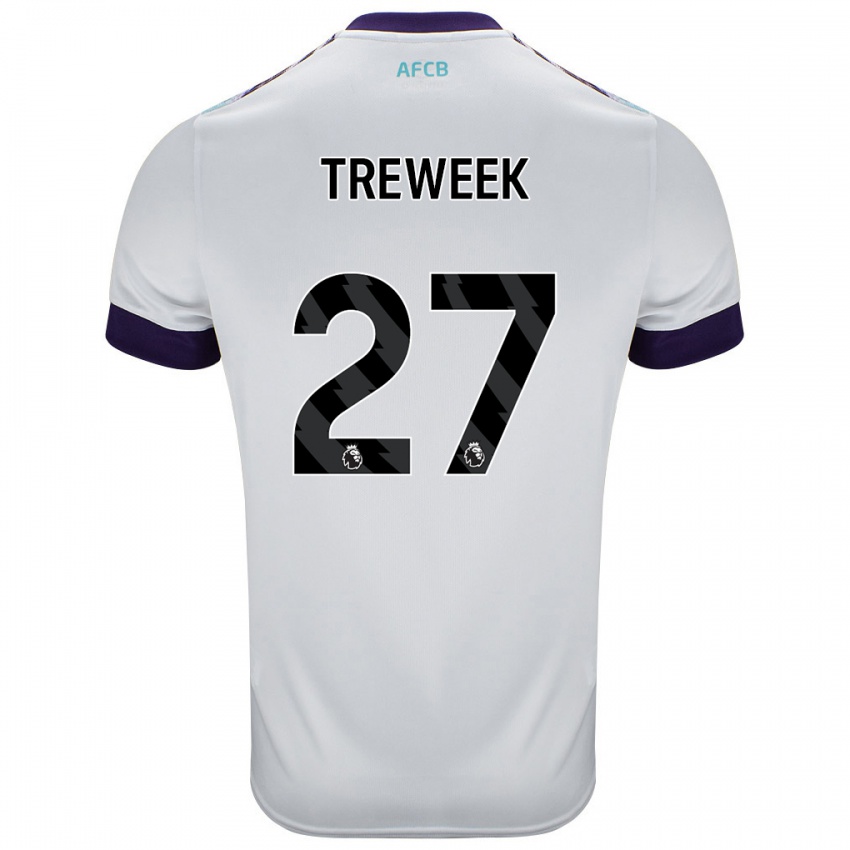 Børn Amber Treweek #27 Hvid Grøn Lilla Udebane Spillertrøjer 2024/25 Trøje T-Shirt