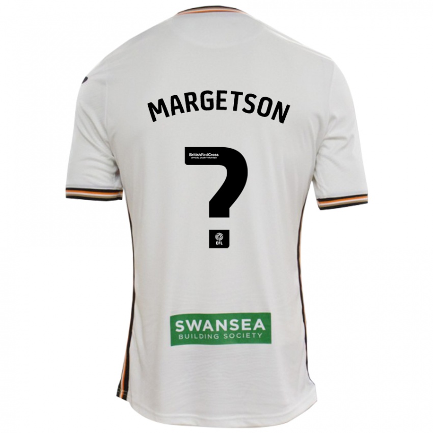 Mænd Kit Margetson #0 Hvid Hjemmebane Spillertrøjer 2024/25 Trøje T-Shirt