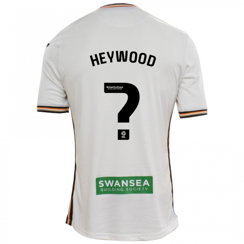 Mænd Carter Heywood #0 Hvid Hjemmebane Spillertrøjer 2024/25 Trøje T-Shirt