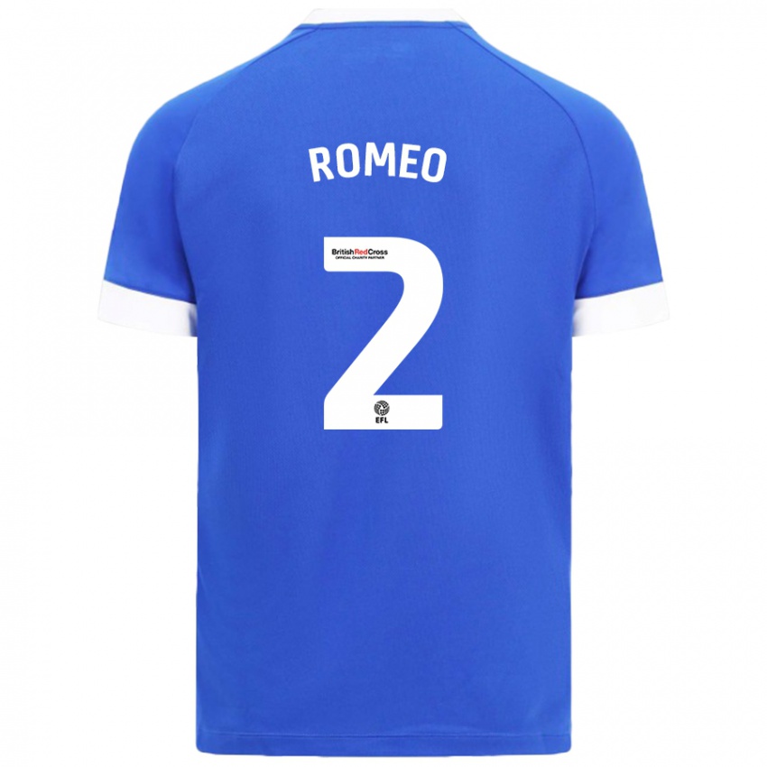 Mænd Mahlon Romeo #2 Himmelblå Hjemmebane Spillertrøjer 2024/25 Trøje T-Shirt