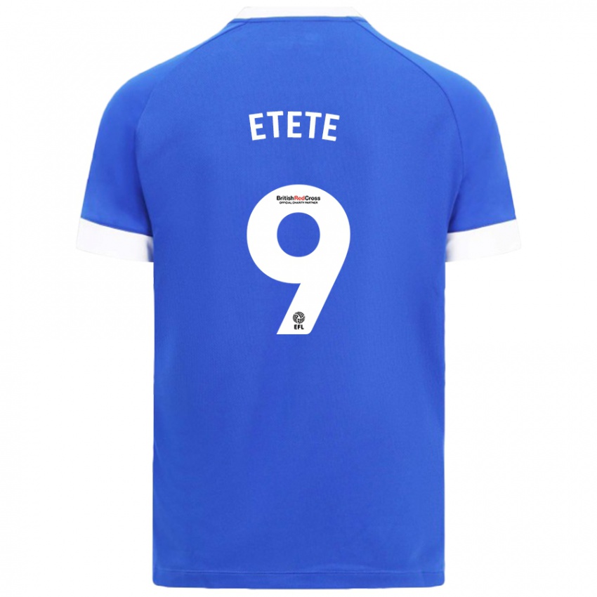 Mænd Kion Etete #9 Himmelblå Hjemmebane Spillertrøjer 2024/25 Trøje T-Shirt