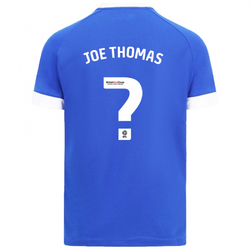 Mænd Joe Thomas #0 Himmelblå Hjemmebane Spillertrøjer 2024/25 Trøje T-Shirt