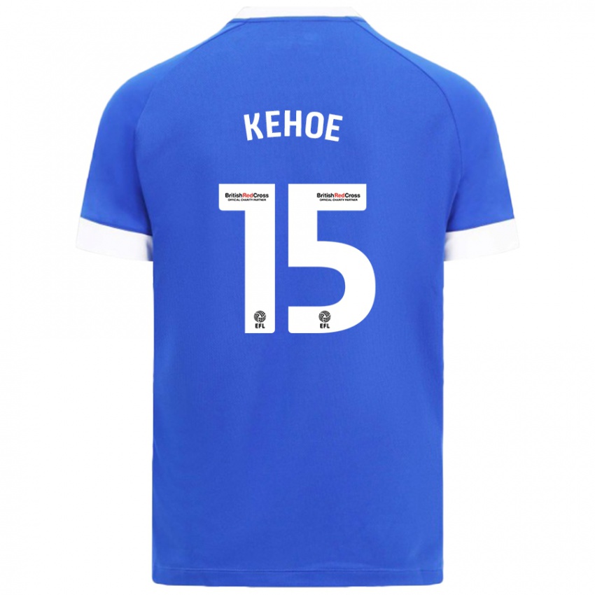 Mænd Molly Kehoe #15 Himmelblå Hjemmebane Spillertrøjer 2024/25 Trøje T-Shirt