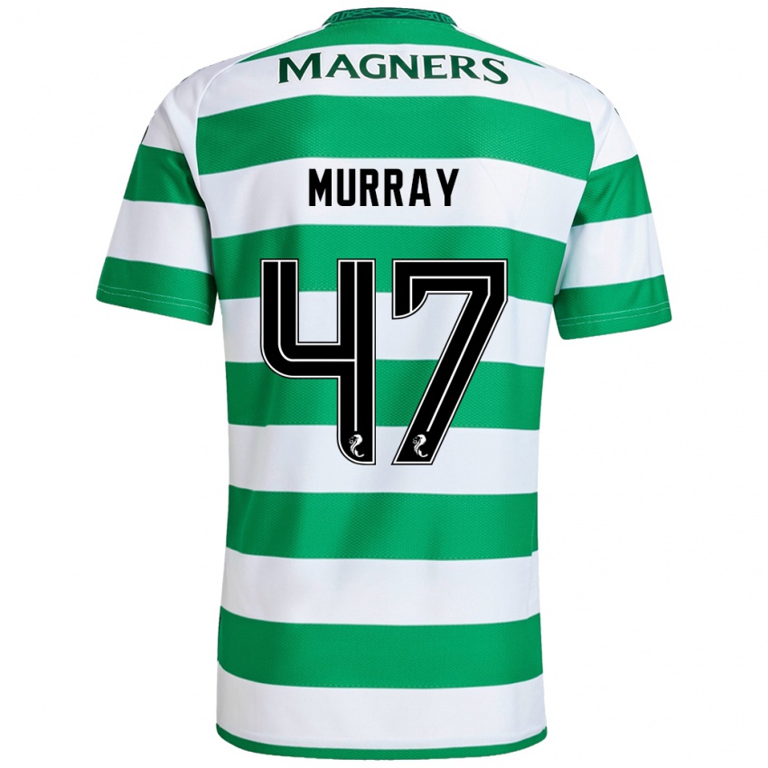 Mænd Dane Murray #47 Grøn Hvid Hjemmebane Spillertrøjer 2024/25 Trøje T-Shirt