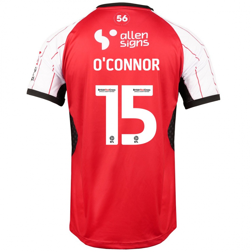 Mænd Paudie O'connor #15 Hvid Hjemmebane Spillertrøjer 2024/25 Trøje T-Shirt