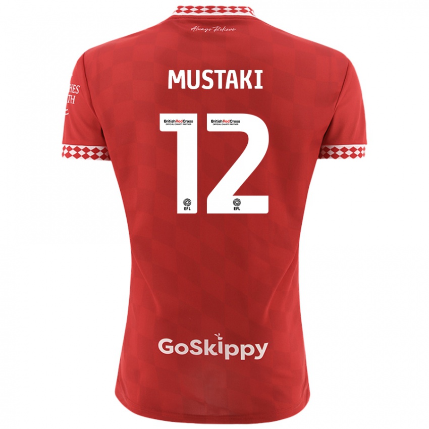 Mænd Chloe Mustaki #12 Rød Hjemmebane Spillertrøjer 2024/25 Trøje T-Shirt