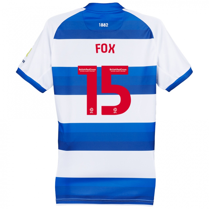 Mænd Morgan Fox #15 Hvid Blå Hjemmebane Spillertrøjer 2024/25 Trøje T-Shirt