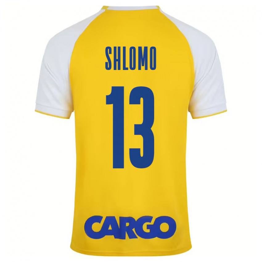 Mænd Raz Shlomo #13 Gul Hvid Hjemmebane Spillertrøjer 2024/25 Trøje T-Shirt