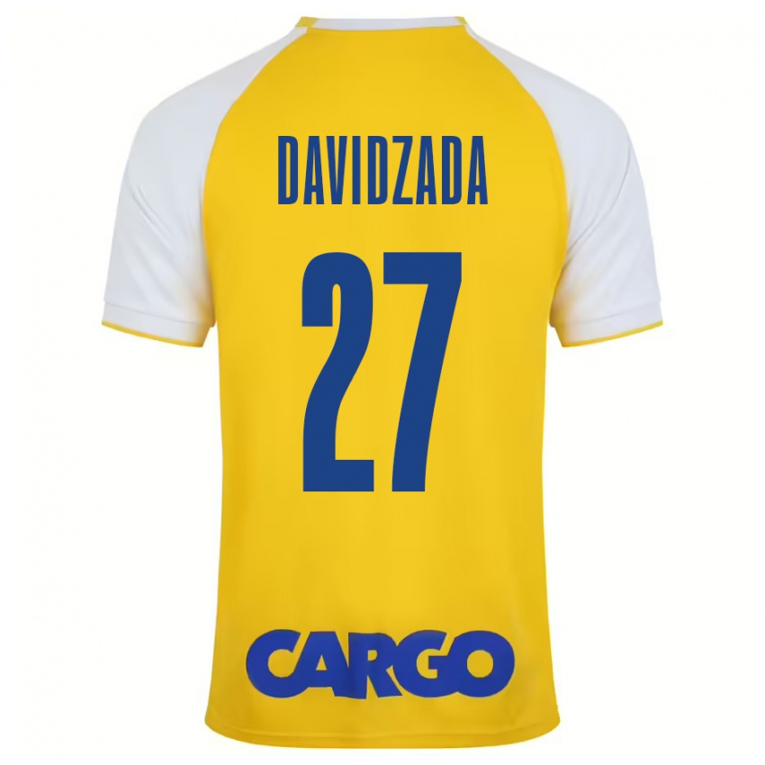 Mænd Ofir Davidzada #27 Gul Hvid Hjemmebane Spillertrøjer 2024/25 Trøje T-Shirt