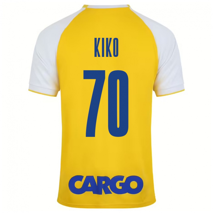 Mænd Kiko Bondoso #70 Gul Hvid Hjemmebane Spillertrøjer 2024/25 Trøje T-Shirt