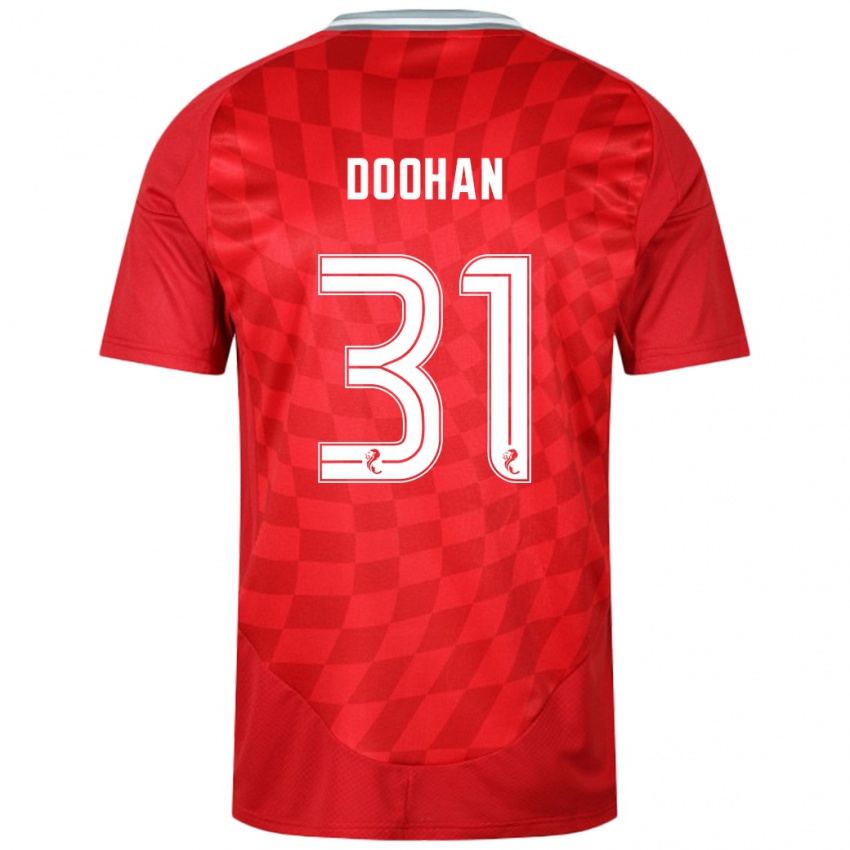 Mænd Ross Doohan #31 Rød Hjemmebane Spillertrøjer 2024/25 Trøje T-Shirt