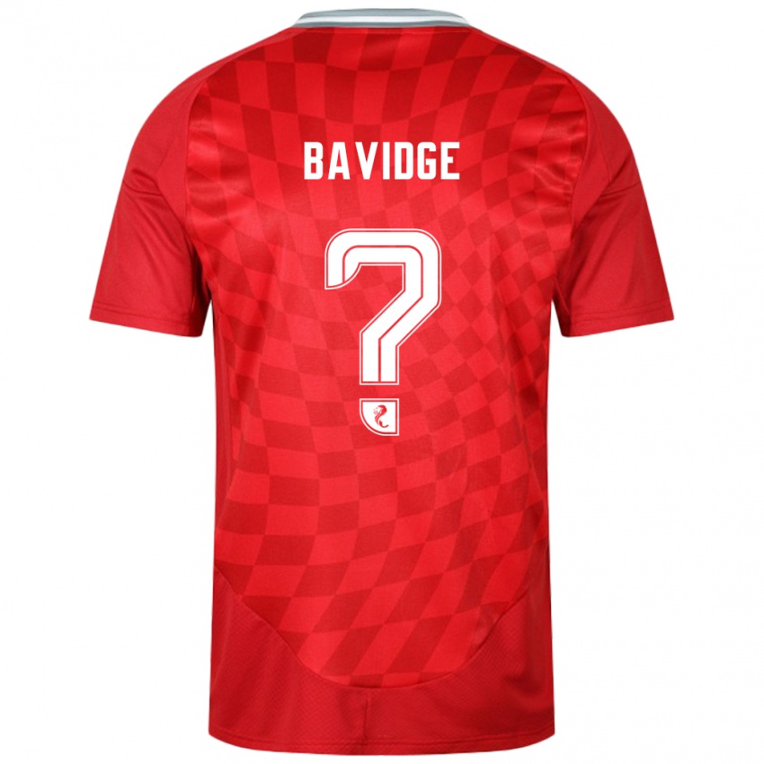 Mænd Alfie Bavidge #0 Rød Hjemmebane Spillertrøjer 2024/25 Trøje T-Shirt