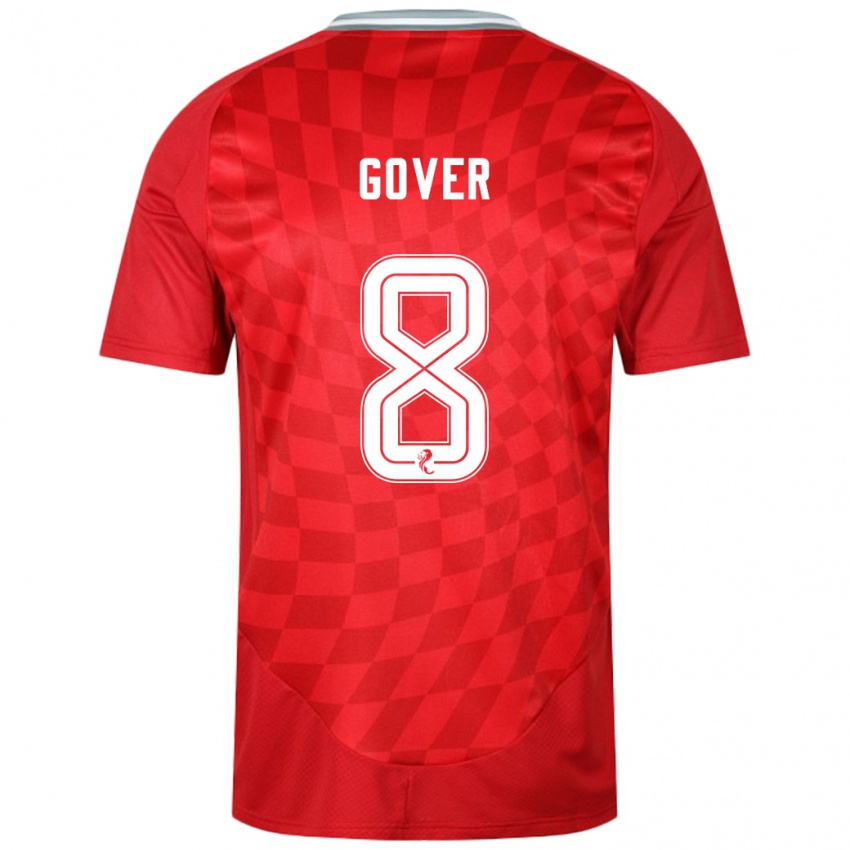 Mænd Chloe Gover #8 Rød Hjemmebane Spillertrøjer 2024/25 Trøje T-Shirt