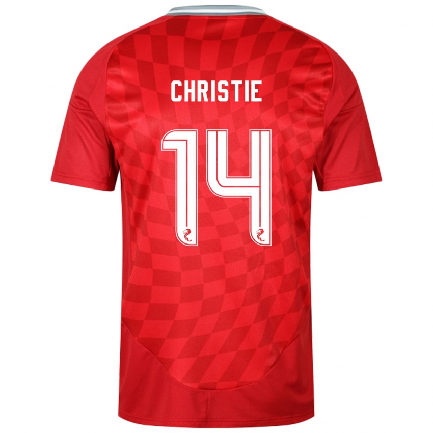 Mænd Mya Christie #14 Rød Hjemmebane Spillertrøjer 2024/25 Trøje T-Shirt